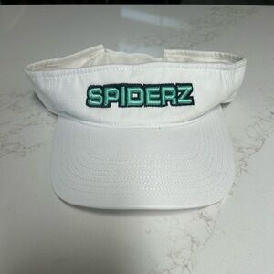 Spiderz Softball Visor White Teal Adjustable New Without Tags